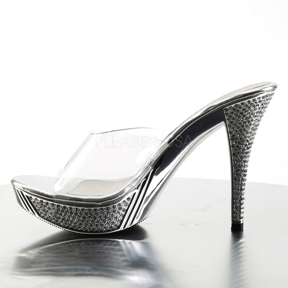Rhinestone Platform High Heel Shoes - Picture 3 of 4